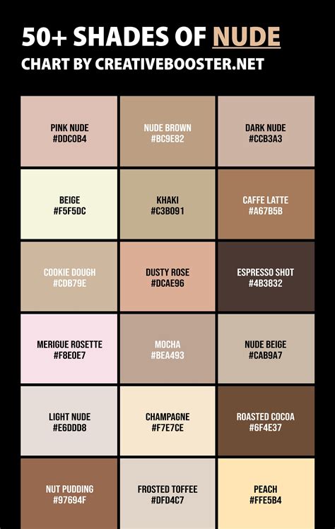 nude colors names|Shades of Nude Color – 50+ Shades to Discover